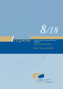 8/18 Irizpena Gizarte Larrialdiko Laguntzen Dekretua bigarrenez aldatzeko proiektuari buruzkoa